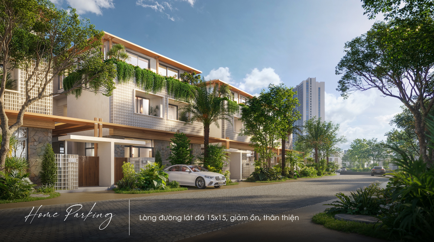 house parking la tien villas
